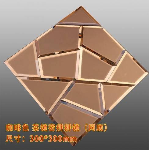 CM-MR-214 Rose Gold Angular Mirror Mosaic Tile mosaic tile