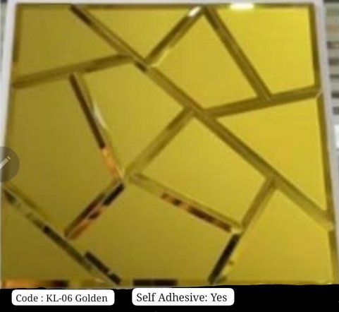 CM-MR-216 Gold Textured Mirror Mosaic Tile mosaic tile