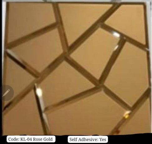 CM-MR-217 Beige Gold Textured Mirror Mosaic Tile mosaic tile