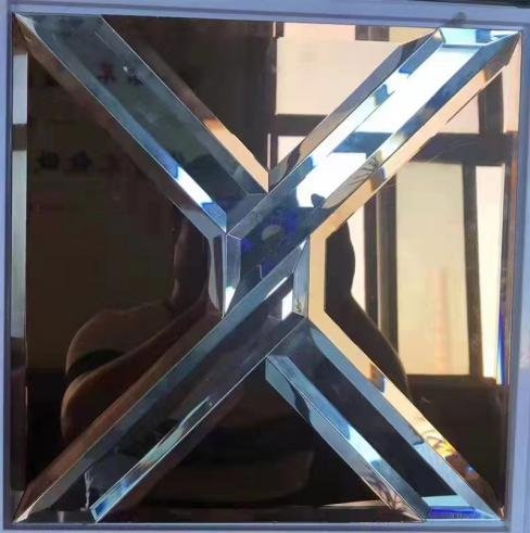 CM-MR-223 Silver and Blue X Mirror Mosaic Tile mosaic tile