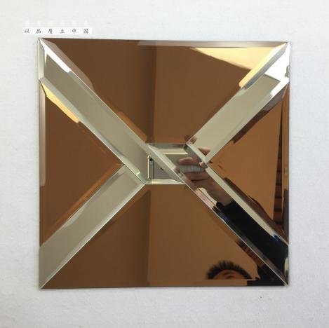 CM-MR-224 Bronze and Silver X Mirror Mosaic Tile mosaic tile