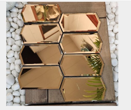 CM-MR-228 Bronze Hexagon Mirror Mosaic Tile mosaic tile