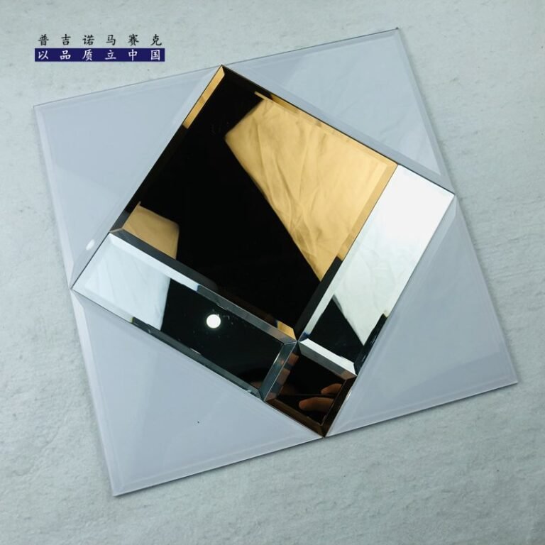 CM-MR-236 Silver and Gold Frame Mirror Mosaic Tile mosaic tile