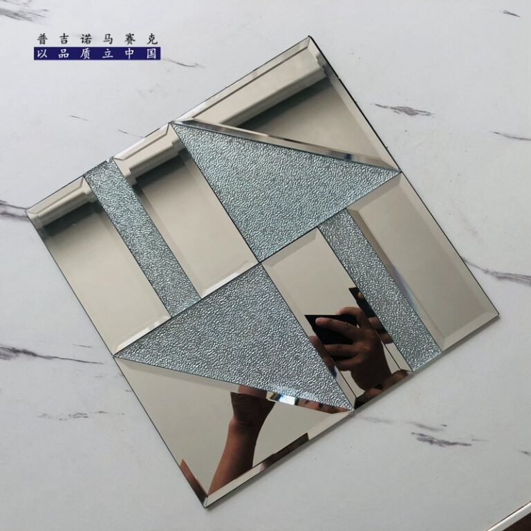 CM-MR-240 Silver Crackle Diamond Mirror Mosaic Tile mosaic tile