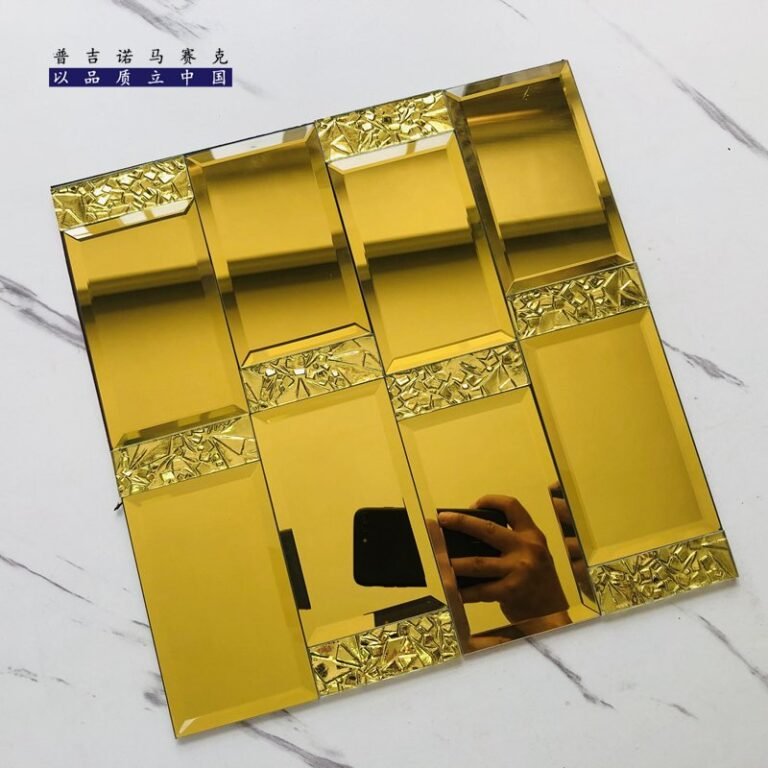 CM-MR-245 Gold Metro Tile Mirror Mosaic Tile mosaic tile