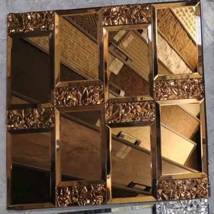 CM-MR-246 Bronze Patterned Mirror Mosaic Tile mosaic tile