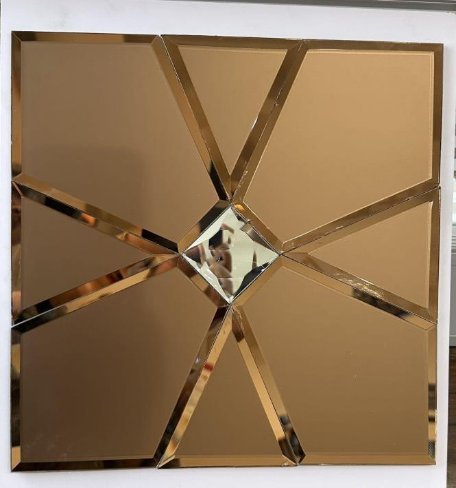 CM-MR-247 Gold and Silver Angular Mirror Mosaic Tile mosaic tile