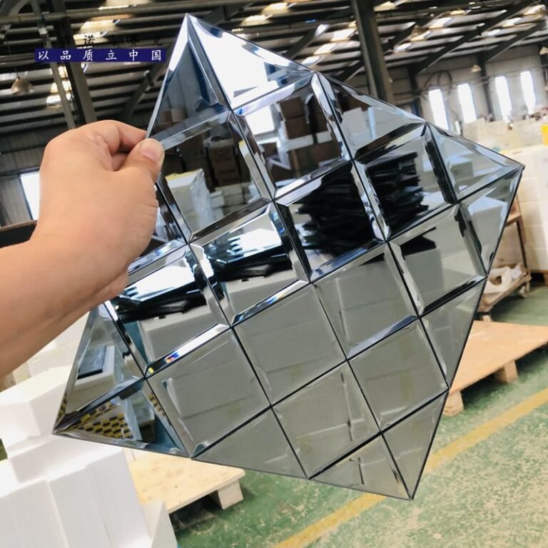 CM-MR-256 Silver 3D Diamond Mirror Mosaic Tile mosaic tile