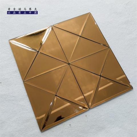 CM-MR-261 Copper Pyramid Mirror Mosaic Tile mosaic tile