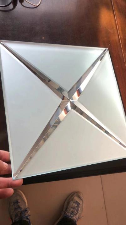 CM-MR-270 Silver and White Diamond Mirror Mosaic Tile mosaic tile