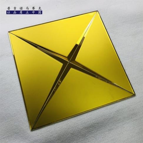 CM-MR-273 Gold X Mirror Mosaic Tile mosaic tile
