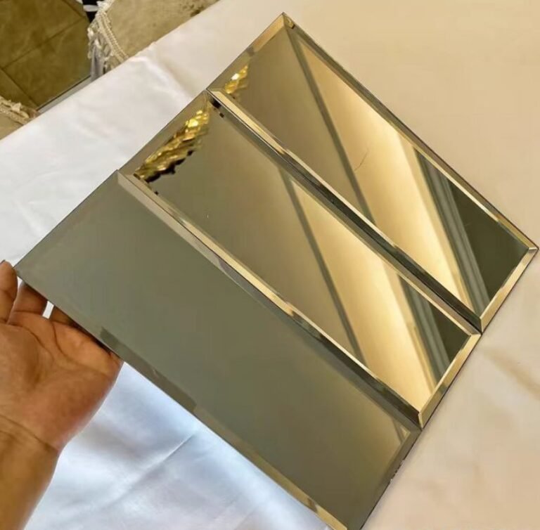 CM-MR-281 Silver and Gold 3D Mirror Mosaic Tile mosaic tile