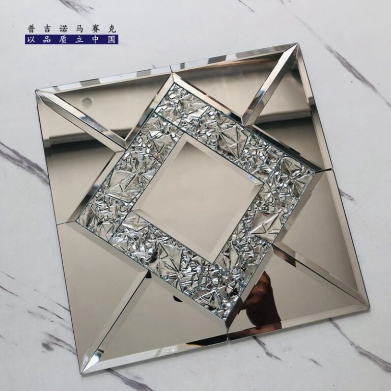 CM-MR-283 Silver Glitter Diamond Mirror Mosaic Tile mosaic tile