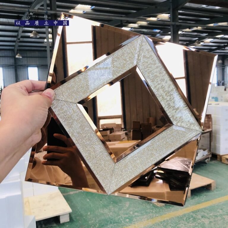 CM-MR-287 Silver Glitter Diamond Mirror Mosaic Tile mosaic tile