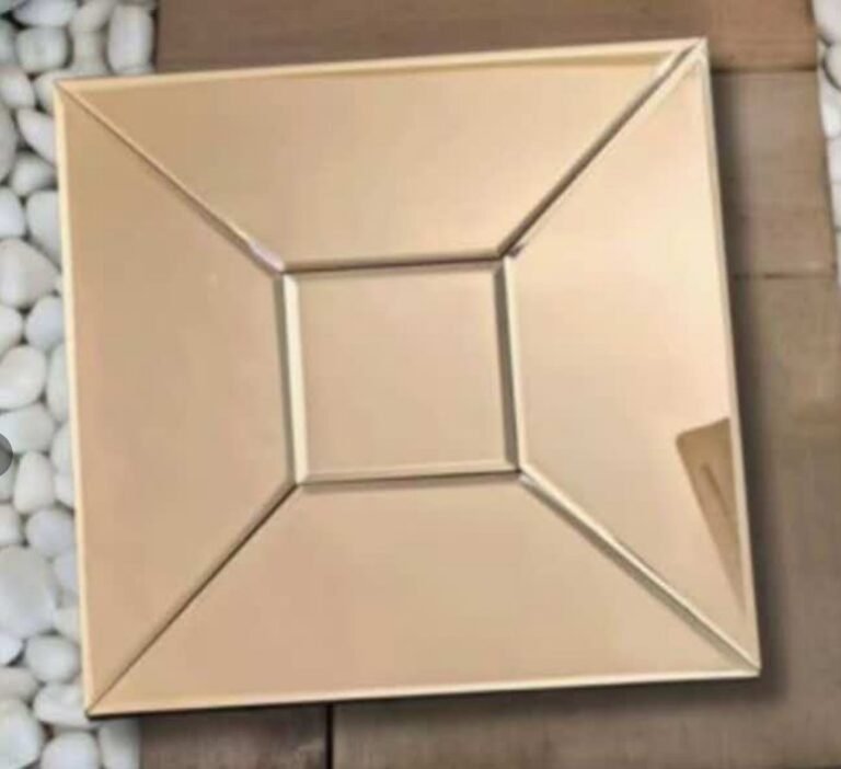 CM-MR-296 Champagne Beveled Frame Mirror Mosaic Tile mosaic tile
