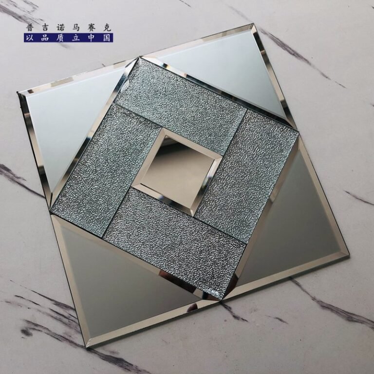 CM-MR-301 Silver Crackle Angular Mirror Mosaic Tile mosaic tile