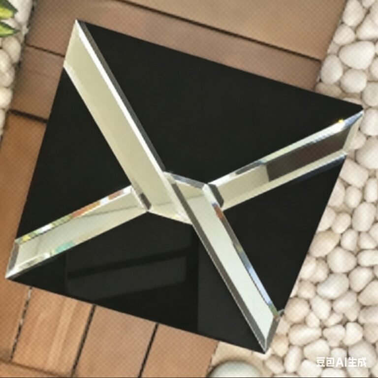 CM-MR-304 Black and Silver Diamond Frame Mirror Mosaic Tile mosaic tile