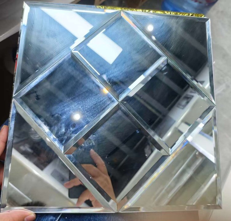 CM-MR-305 Silver Chevron Mirror Mosaic Tile mosaic tile