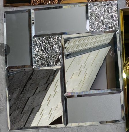 CM-MR-314 Silver Crackle Grey Mirror Mosaic Tile mosaic tile