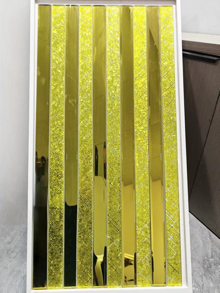 CM-MR-336 Gold Strip Mirror Mosaic Tile mosaic tile