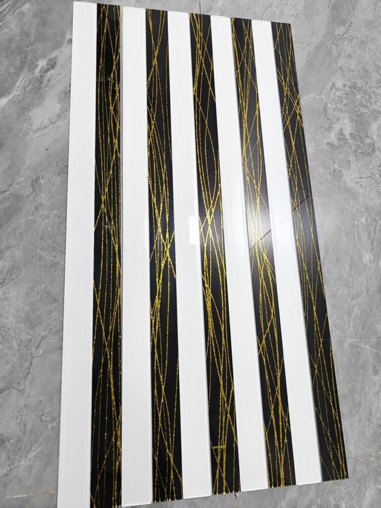 CM-MR-339 Black and Silver Strip Mirror Mosaic Tile mosaic tile