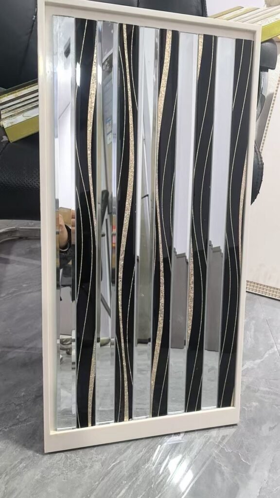CM-MR-341 Black and Bronze Strip Mirror Mosaic Tile mosaic tile
