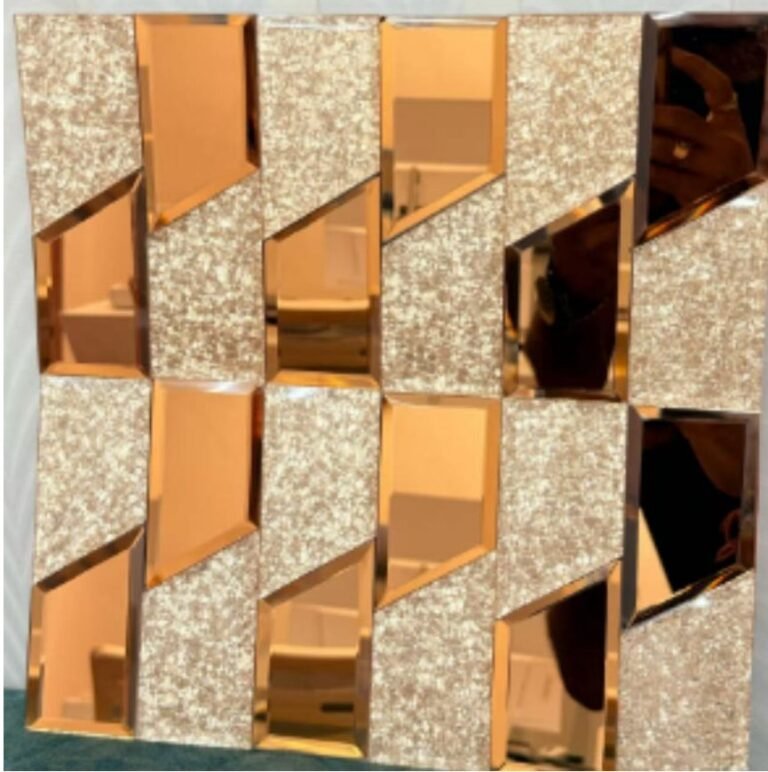 CM-MR-350 Rose Gold Textured Mirror Mosaic Tile mosaic tile