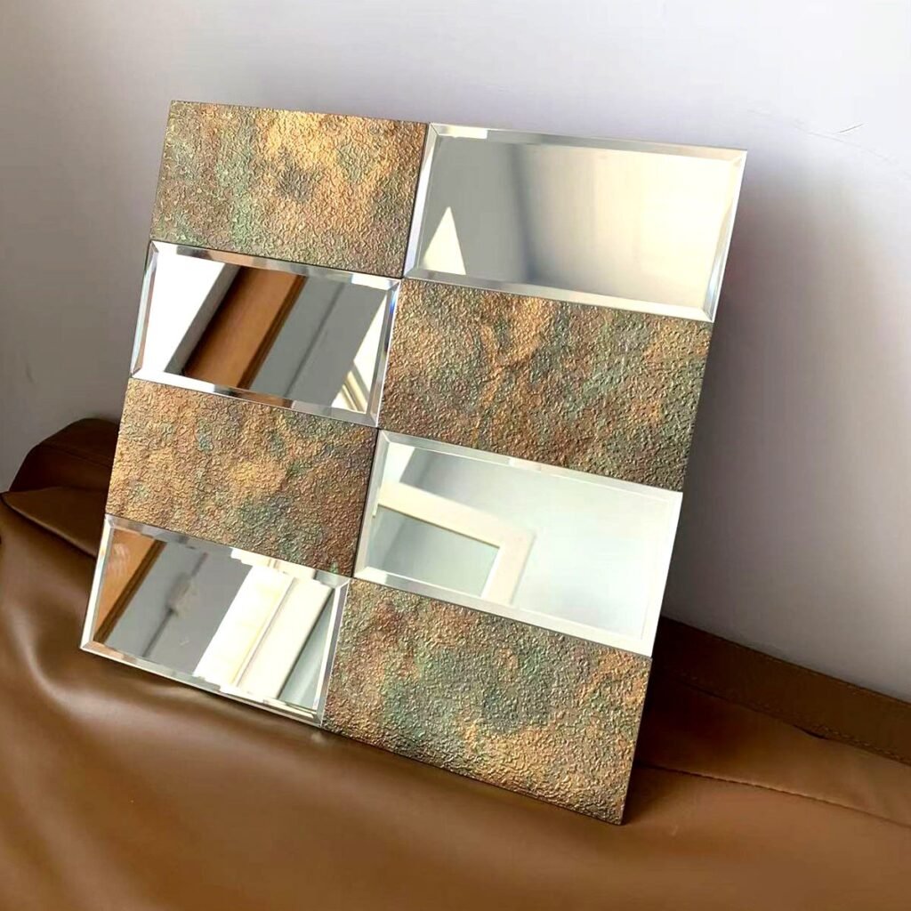 CM-MR-360 Silver and Gold Foil Mirror Mosaic Tile mosaic tile
