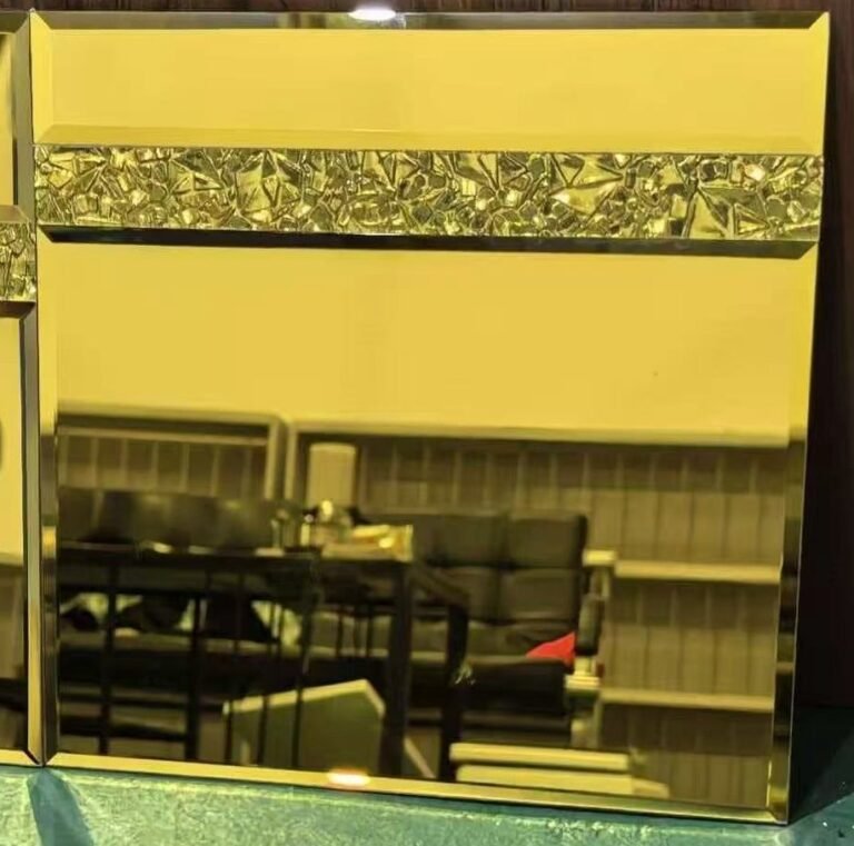CM-MR-374 Gold Patterned Mirror Mosaic Tile mosaic tile
