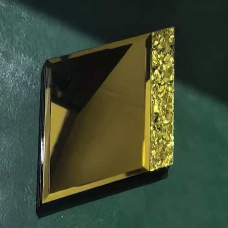 CM-MR-380 Gold and Silver Crackle Diamond Mirror Mosaic Tile mosaic tile