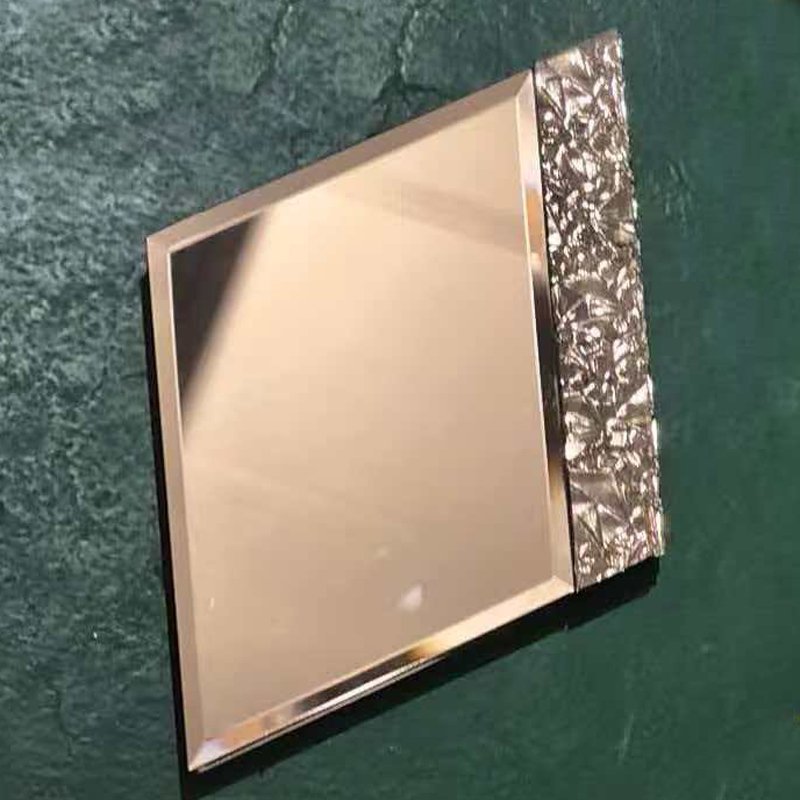 CM-MR-382 Rose Gold Crackle Diamond Mirror Mosaic Tile mosaic tile