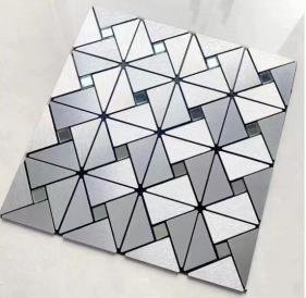Silver Triangle Metal Mosaic Tile mosaic tile