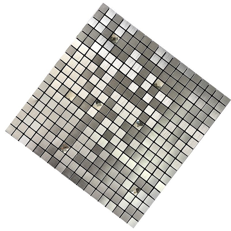Silver Square Metal Mosaic Tile mosaic tile