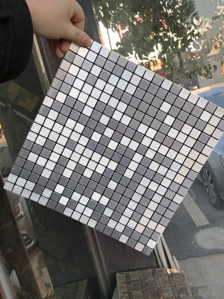 Silver Square Metal Mosaic Tile CM-MT-021 mosaic tile