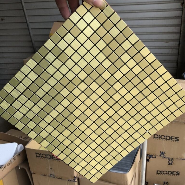 Gold Square Metal Mosaic Tile CM-MT-022 mosaic tile