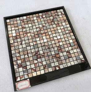 Copper and Silver Square Metal Mosaic Tile mosaic tile