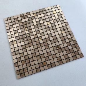 Silver Bronze Square Metal Mosaic Tile mosaic tile