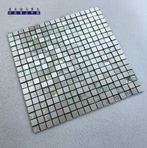 Silver Square Metal Mosaic Tile CM-MT-034 mosaic tile