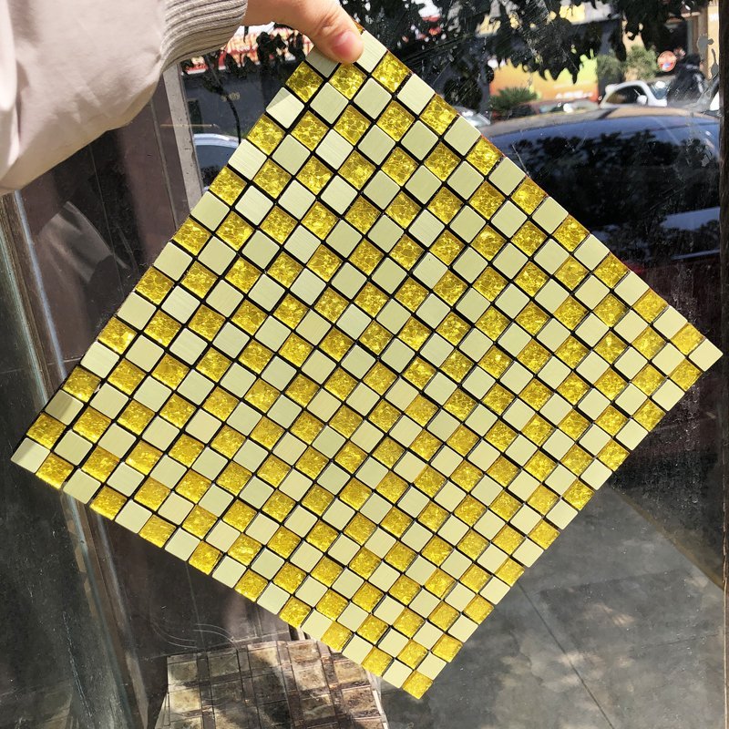 Gold Square Metal Mosaic Tile CM-MT-035 mosaic tile