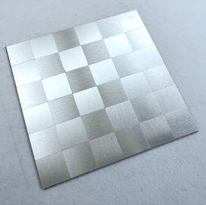 Silver Square Metal Mosaic Tile CM-MT-037 mosaic tile
