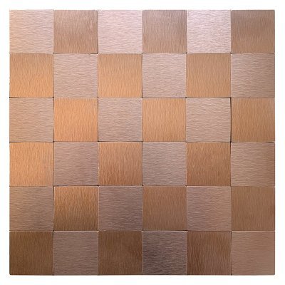 Rose Gold Square Metal Mosaic Tile CM-MT-038 mosaic tile