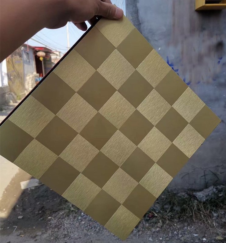 Olive Green Square Metal Mosaic Tile CM-MT-039 mosaic tile