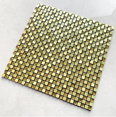 Pale Gold Dotted Metal Mosaic Tile mosaic tile