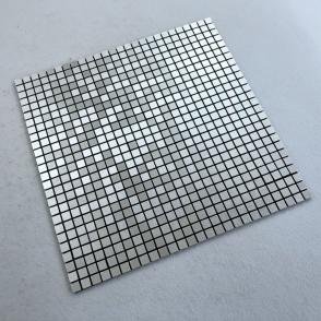 Silver White Square Metal Mosaic Tile mosaic tile