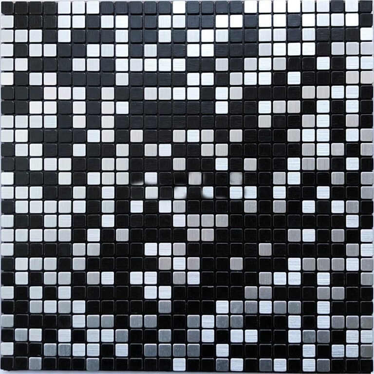 Black and White Square Metal Mosaic Tile CM-MT-064 mosaic tile