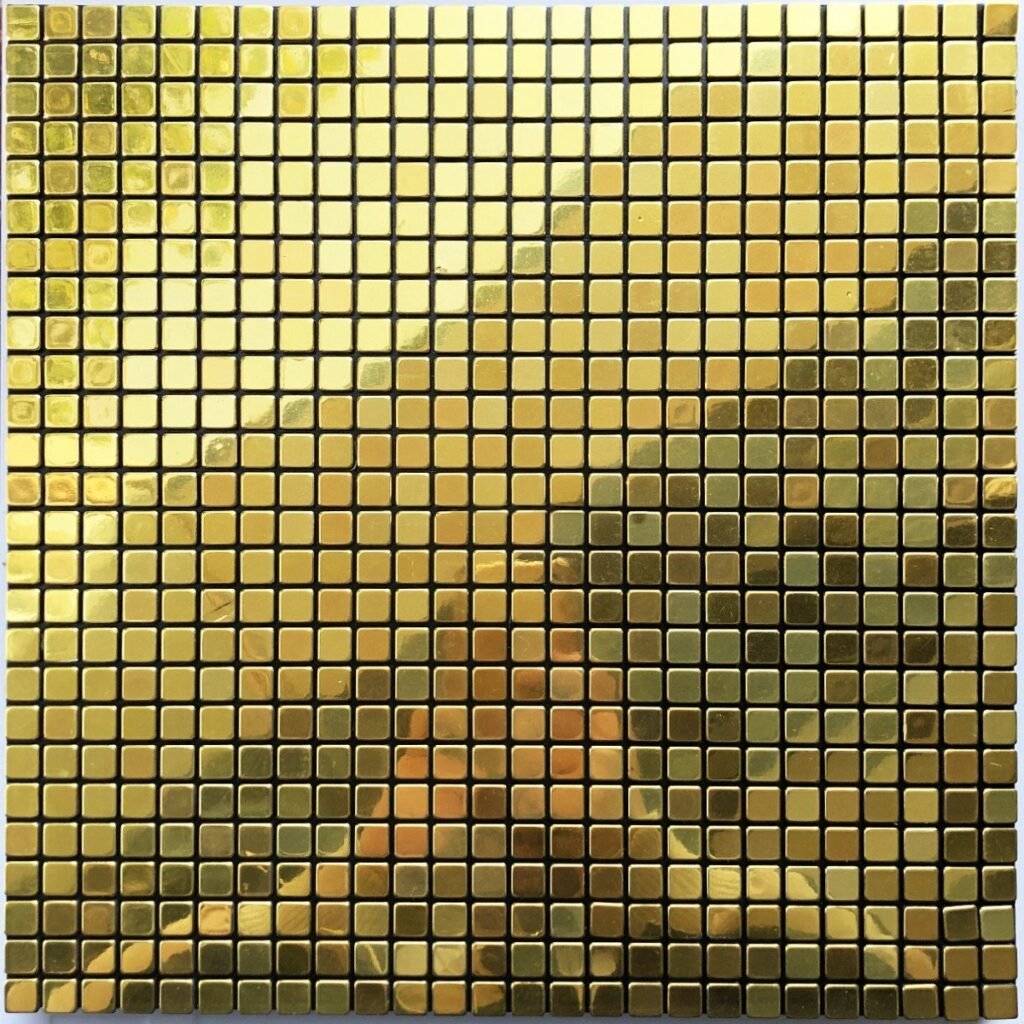 Gold Square Metal Mosaic Tile CM-MT-067 mosaic tile