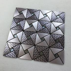 Dark Grey Triangle Metal Mosaic Tile mosaic tile