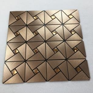 Bronze Triangle Metal Mosaic Tile mosaic tile