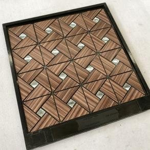 Copper Triangle Metal Mosaic Tile mosaic tile