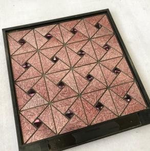 Rose Gold Triangle Metal Mosaic Tile CM-MT-082 mosaic tile